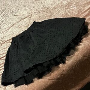 The Children's Place Black Polka Dot Skirt